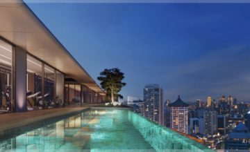 Boulevard 88 Night Pool View Singapore